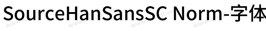 SourceHanSansSC Norm字体转换